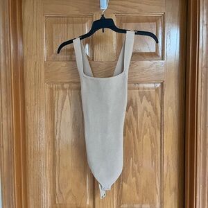 Knit nude bodysuit